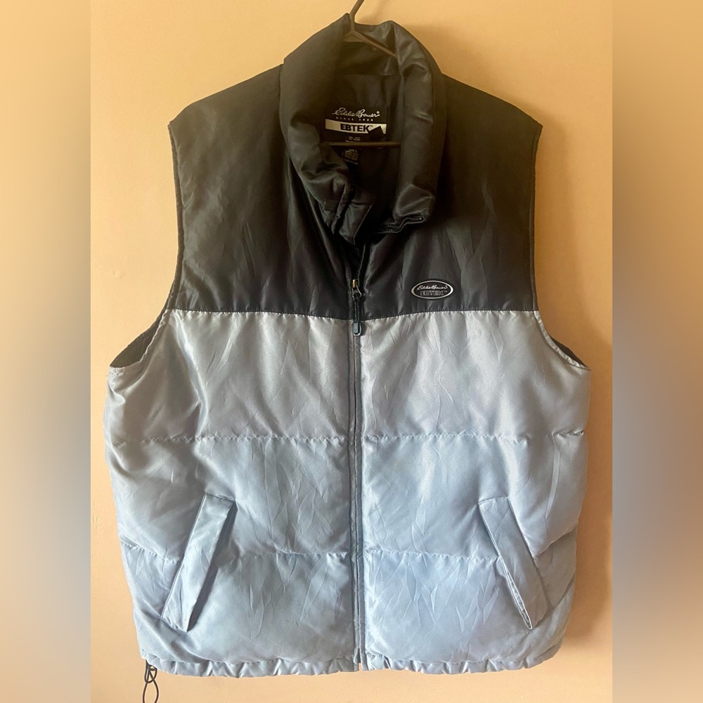 Eddie Bauer EBTEK Goose Down Puffer Vest Reflective Men’s Size Tall XL